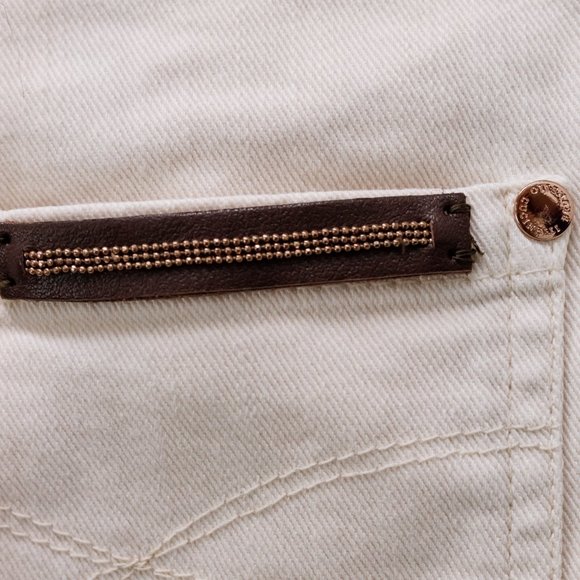 Brunello Cucinelli Cream Tapered Jeans - Picture 8 of 15